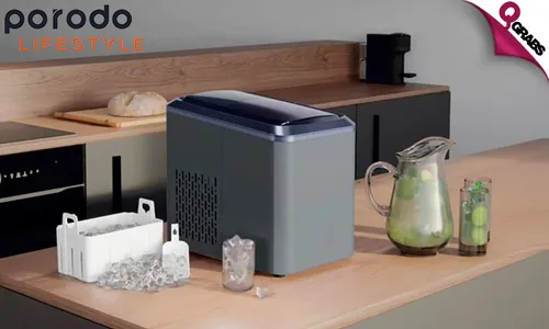 Porodo Lifestyle Portable 2.2L Outdoor Ice Cube Machine!